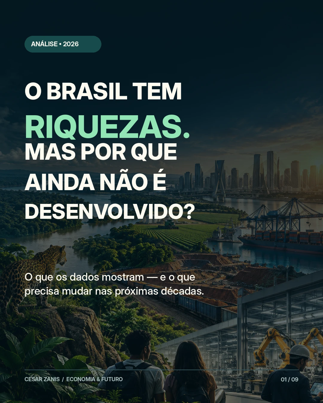 Prévia da imagem: O Brasil tem riquezas. O que falta para desenvolver?