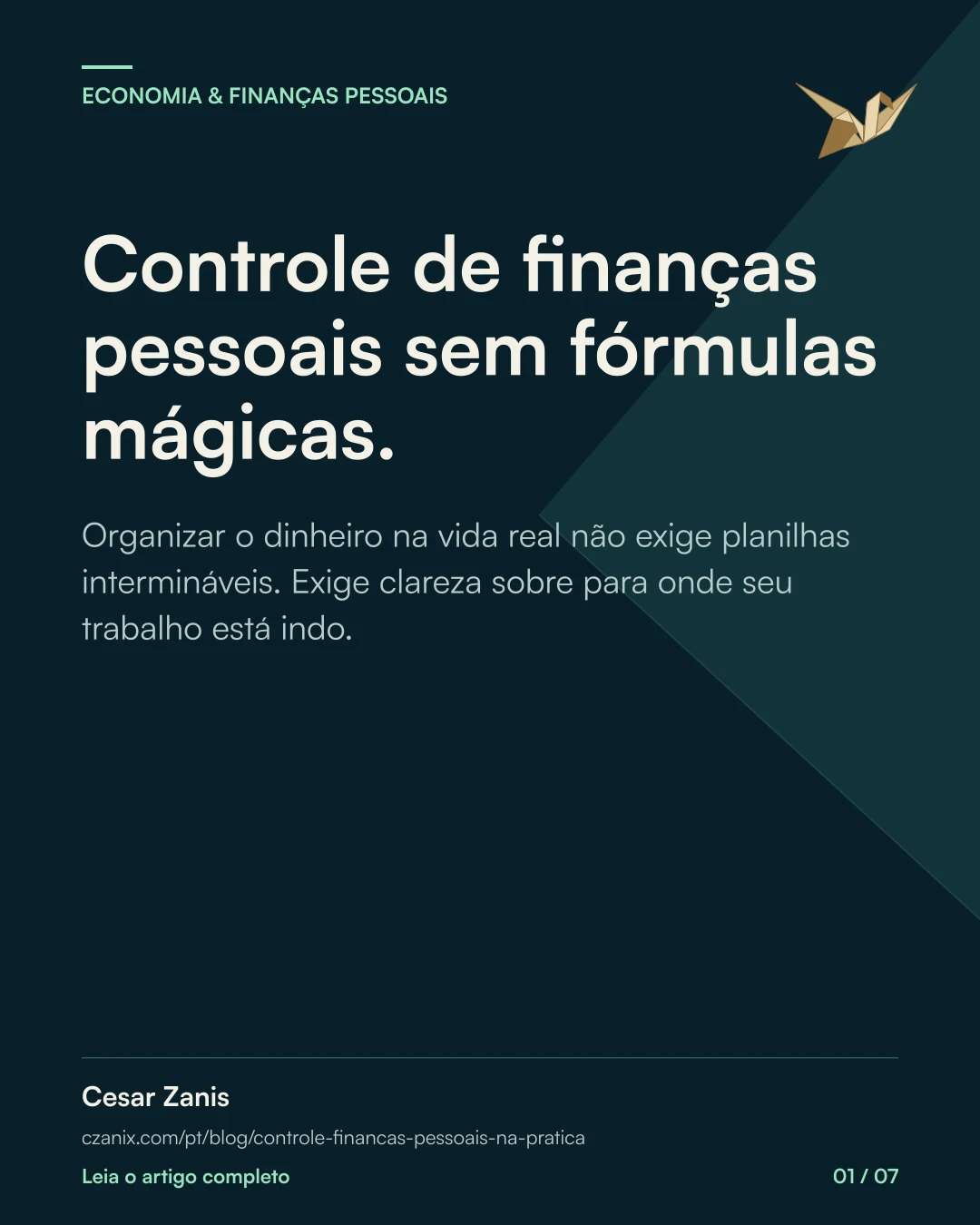 Prévia da imagem: Controle de finanças pessoais sem fórmulas mágicas.